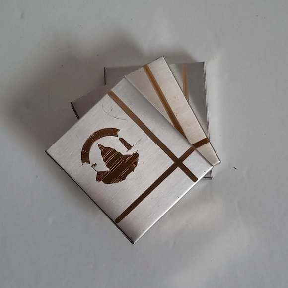 Lot 3pcs Hinged Metal Boxes Cases Holder - Picture 3 of 9